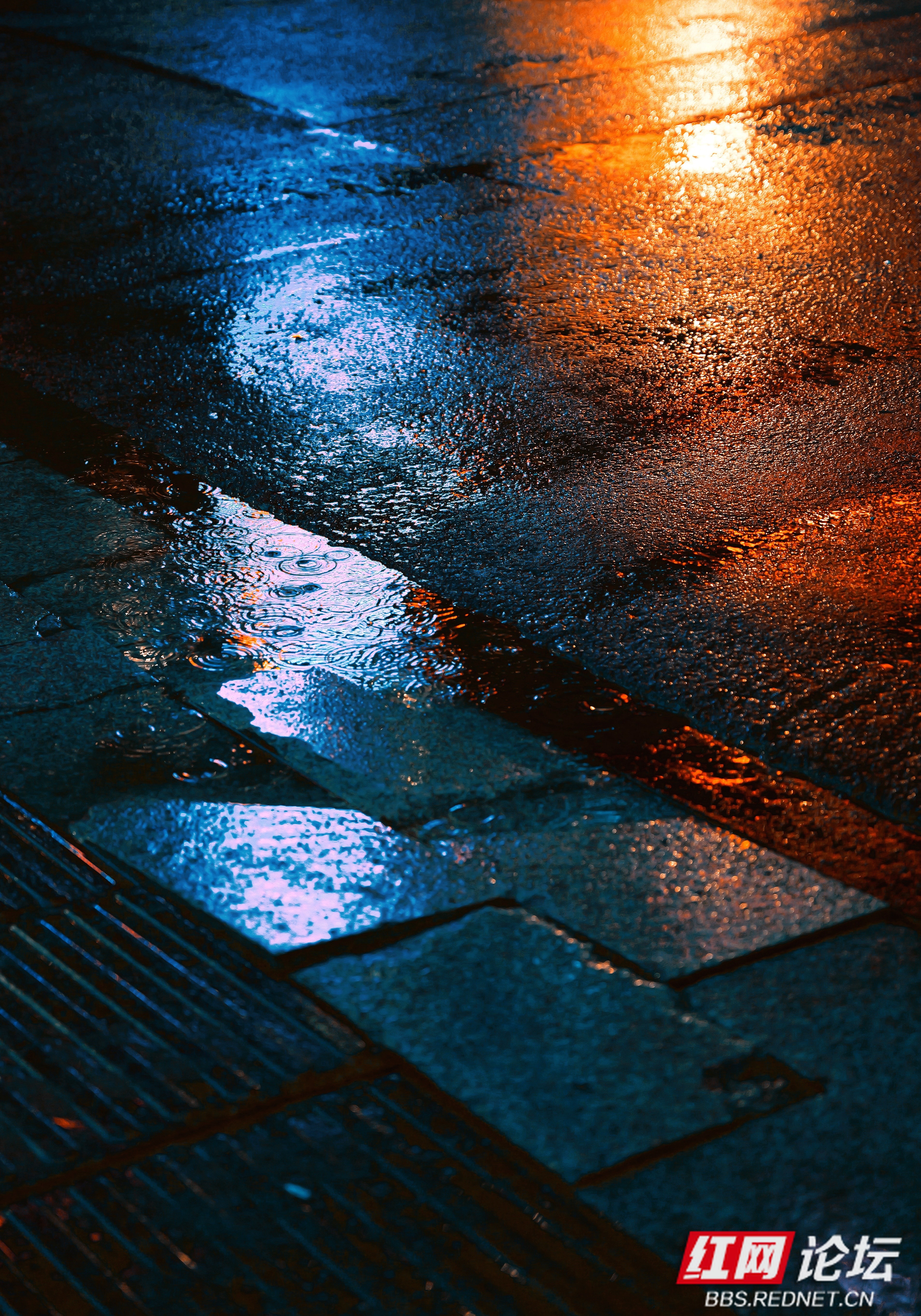 雨夜街景