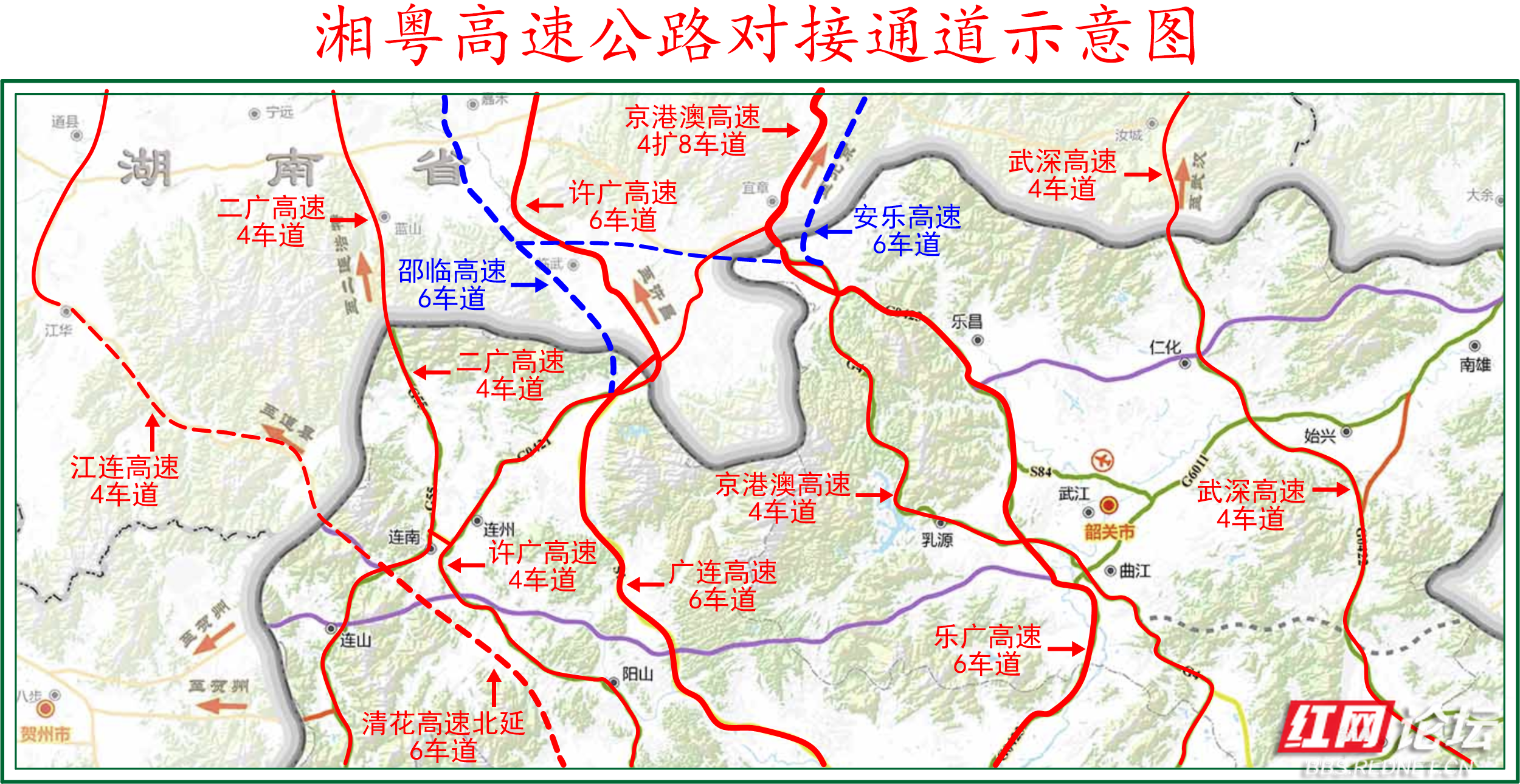 湖南未来高速公路规划图片