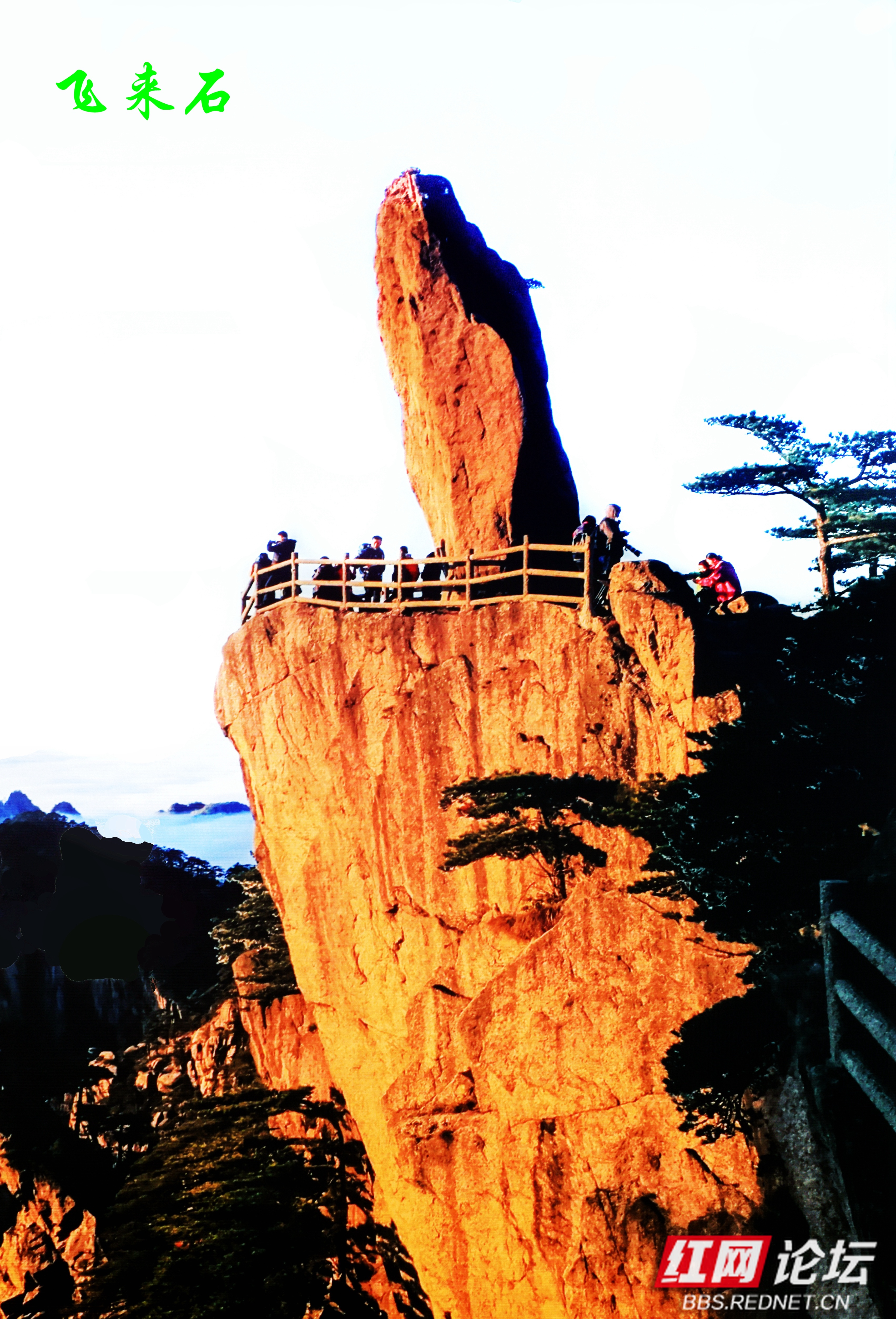 一幅幅天然山石画卷的黄山"三绝"之一怪石